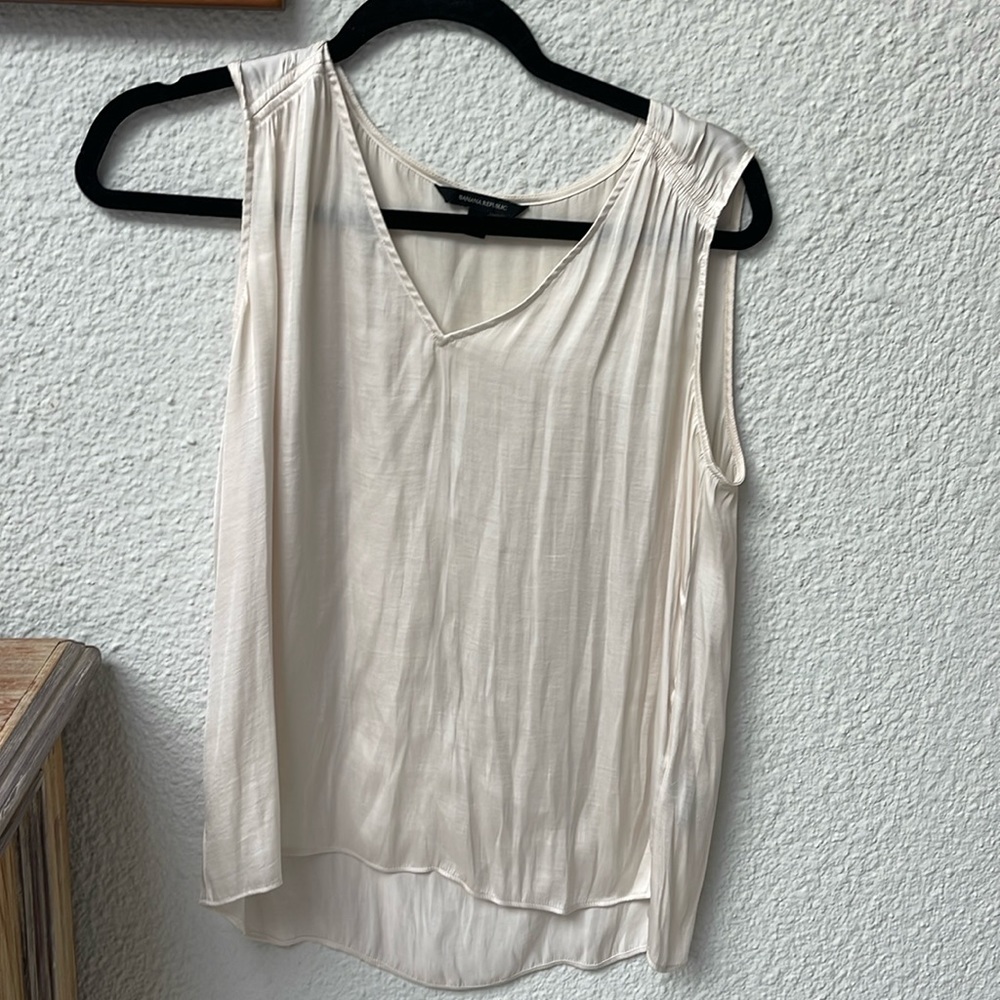 Banana Republic sleeveless blouse.